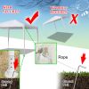 3X3M Four Sides Portable Home Party Use Waterproof Tent with Spiral Tubes Indoor