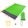 1pc Outdoor Camping Picnic Mat; Oxford Cloth Portable Mat; Folding Waterproof Moisture-proof Mat For Beach