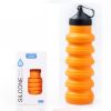 500ML Large Capacity Silicone Sports Water Bottle Outdoor Folding Water Cup For Climbing Travel