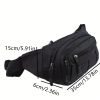 Men's And Women's Large-capacity Wear-resistant Sports Waist Bag Casual Bag Shoulder Chest Bag Light Sports Travel Bag Men's Messenger Backpack Waist