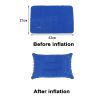 Portable Fold Inflatable Air Pillow Outdoor Travel Sleeping Camping PVC Neck Stretcher Backrest Plane Comfortable Pillow