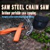 11/33 Teeth Survival Chain Saw Hand ChainSaw Hand Steel Wire Saw Outdoor Wood Cutting Emergency Wire Kits Camping Hiking Tool